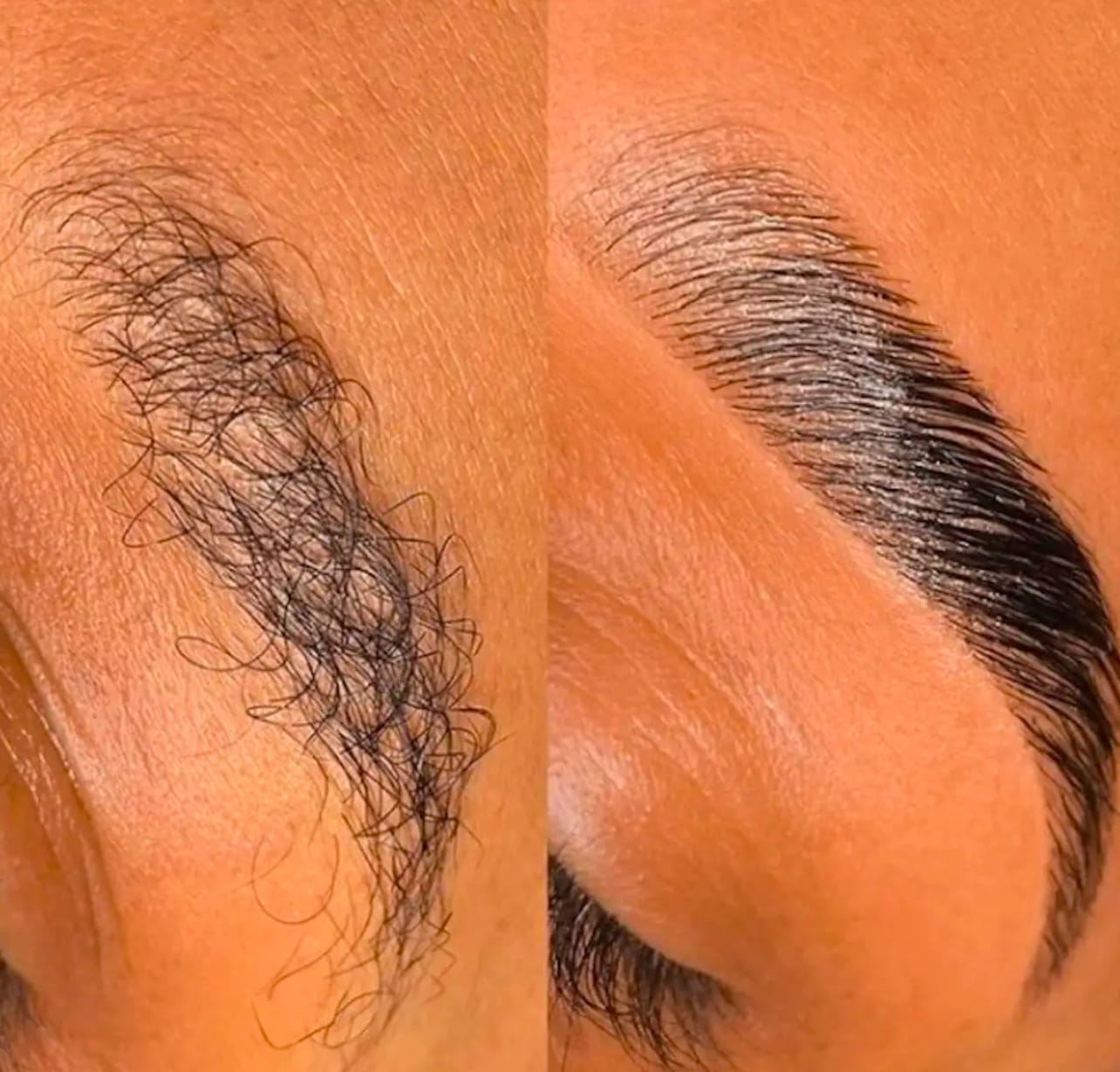 Brow Lamination example 1